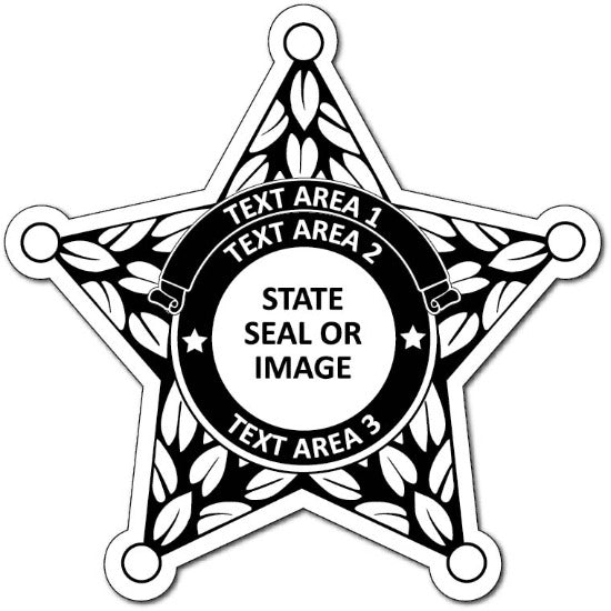 Junior Sheriff Deputy Star Stickers (Item #204)