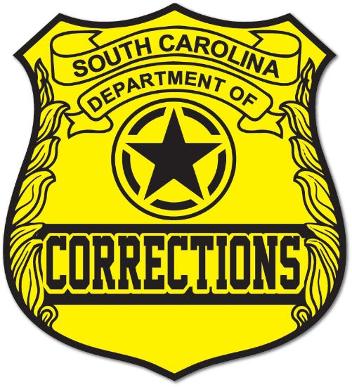 Yellow Corrections Badge Sticker