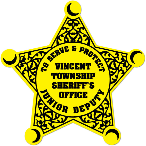 Junior Deputy / Junior Sheriff Star Stickers (Item #201)