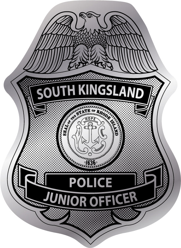 Junior Officer badge of Police Department with an eagle emblem