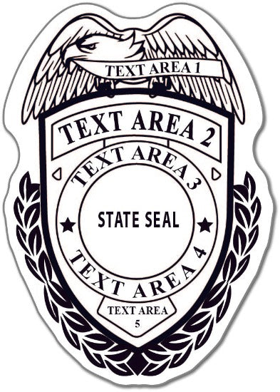 Junior Deputy Police Badge Stickers (Item #110)