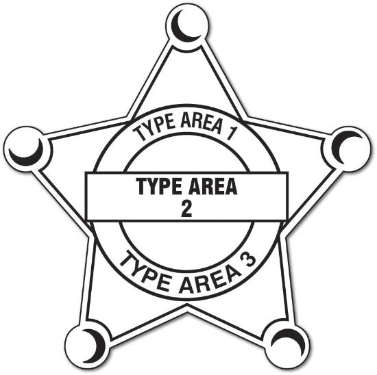 Game Warden - Fish & Game Star Stickers (Item #504)