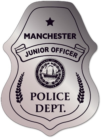 Police Junior Officer Shield Stickers (Item #104)