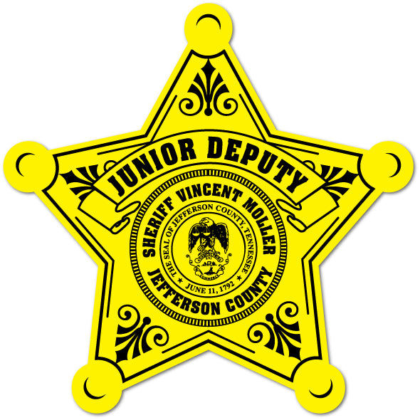 Junior Deputy / Junior Sheriff Star Stickers (Item #202)