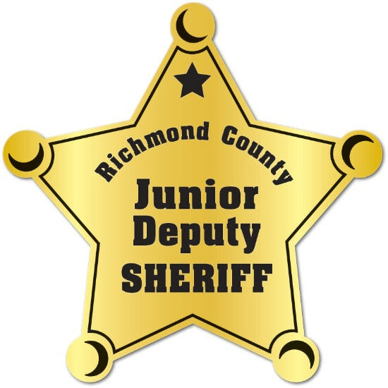 Junior Deputy Sheriff Star Badge Stickers (Item #203)