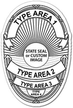 Load image into Gallery viewer, ISD Police Badge Stickers (Item #1004)
