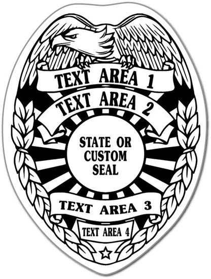 K-9 Police Stickers (Item #1101)