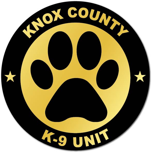 Police Dog Circle Stickers (Item #1102)