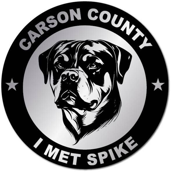 Police Dog Circle Stickers (Item #1102)