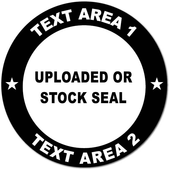 Police Dog Circle Stickers (Item #1102)