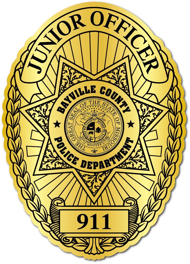 Junior Officer Police Stickers | StickerShopLaw.com