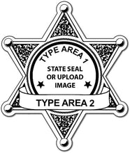Load image into Gallery viewer, Sheriff Star Stickers (Item #215)
