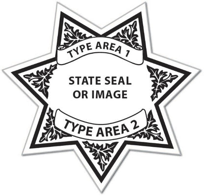 Jr. Trooper Sheriff Star Stickers (Item #216)