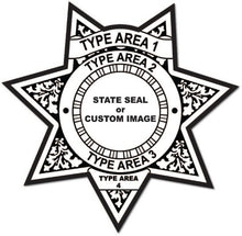 Load image into Gallery viewer, 7pt. Junior Deputy Sheriff Star Stickers (Item #217)
