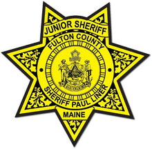 Load image into Gallery viewer, 7pt. Junior Deputy Sheriff Star Stickers (Item #217)
