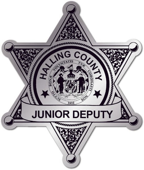 Silver Foil Junior Deputy Trooper Sheriff Star