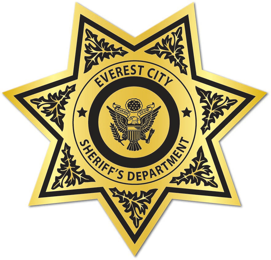 7pt. Sheriff Star Sheriff Deputy Department 