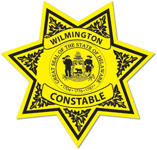 Constable 7pt. Sheriff Star Badge Star Custom Sticker