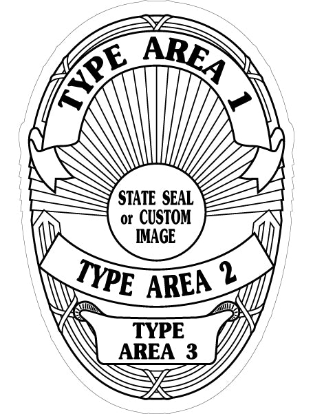 Junior Officer - Junior Police Badge Stickers (Item #113)
