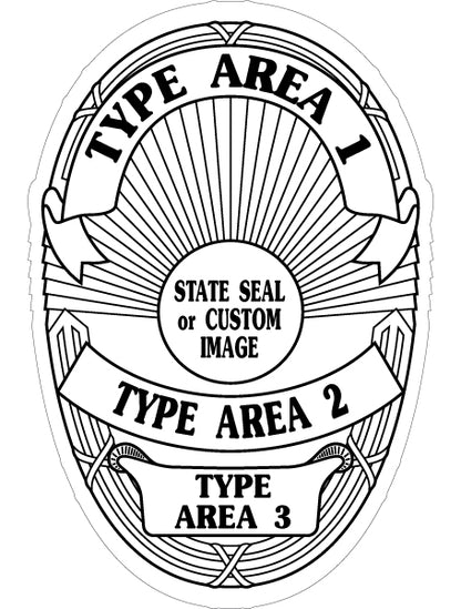 Junior Officer - Junior Police Badge Stickers (Item #113)
