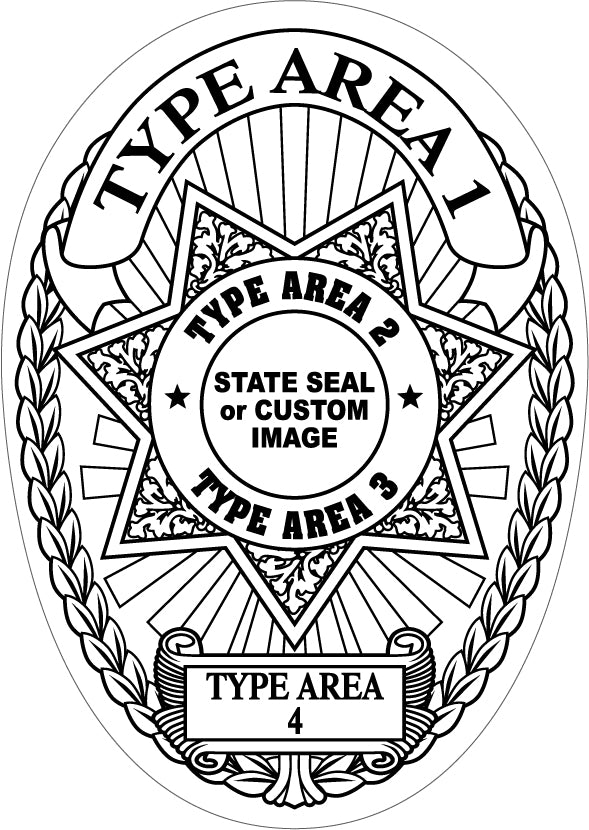 Police Junior Officer badge  sticker