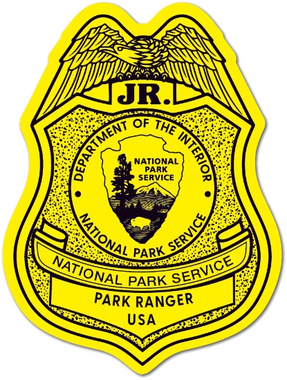 Department of the Interior National Park Service Badge Sticker Custom Park Ranger Badges  USA