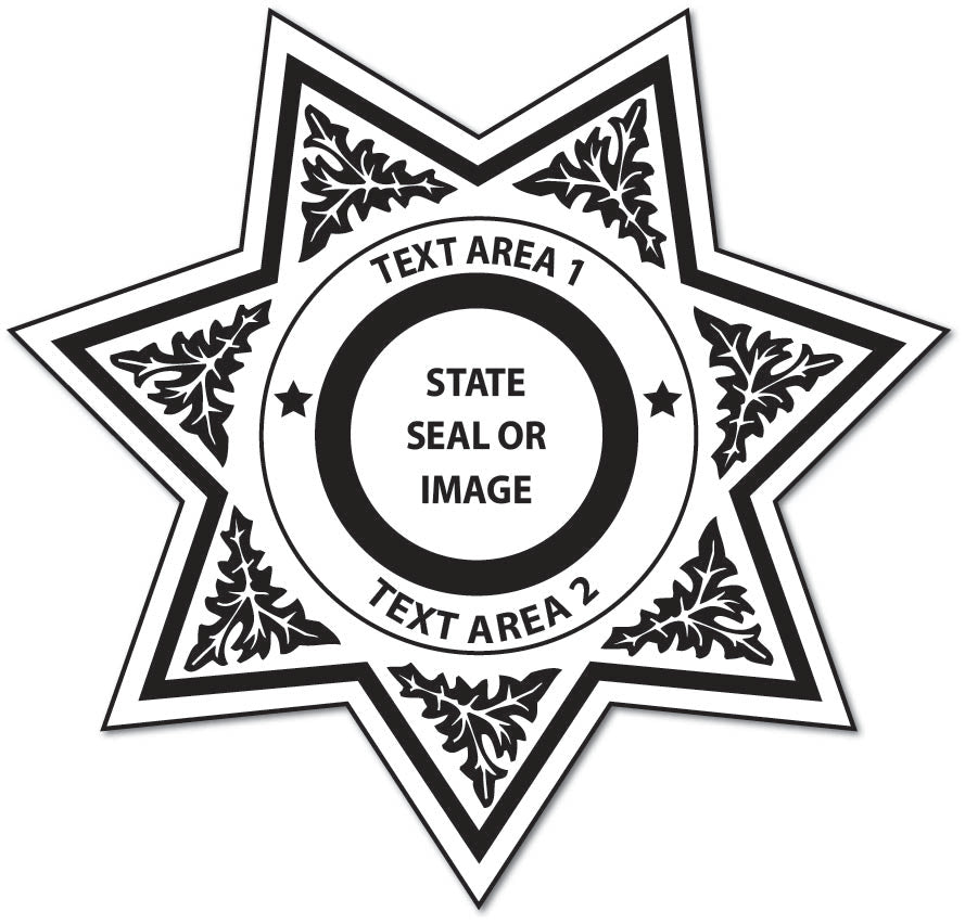 Text Template Custom Sheriff Dept. Stickers (Item #205)