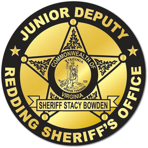 Gold Circle Sheriff Sticker Jr. Sheriff 