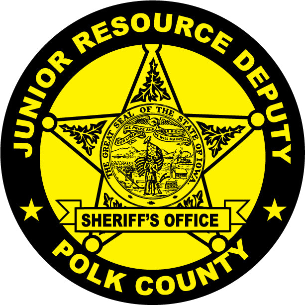 Yellow Circle Sheriff Sticker Junior Deputy 