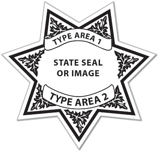 Constable Template Custom Sticker Badge Design