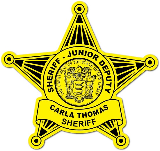 5pt. Sheriff Star Junior Deputy Yellow Custom