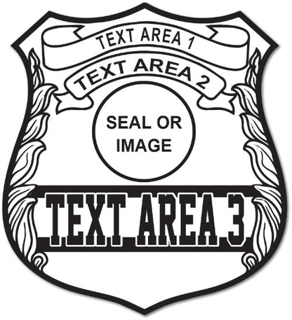 Custom Dept. of Corrections Badge Sticker