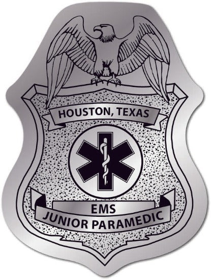 Silver EMT Badge Junior Paramedic