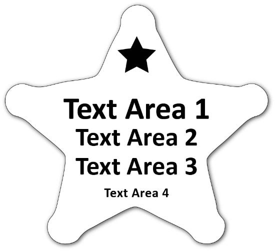 Text Template Sheriff Star Junior Deputy Sticker Custom