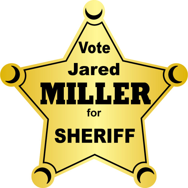 VOTE Sticker County Sheriff Custom I Voted Election Stickers