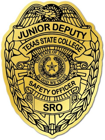 Gold Junior Deputy Safety Officer SRO Badge