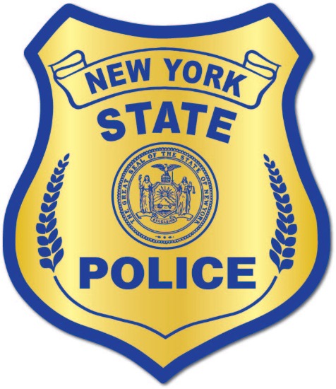 State Police Gold Badge Custom Sticker Shield