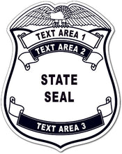 Load image into Gallery viewer, State Police Badge Stickers (Item #602)
