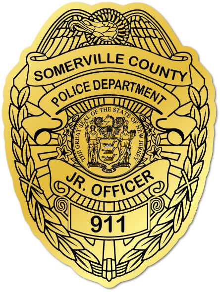Jr. Officer Police Badge Stickers