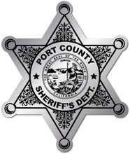 Load image into Gallery viewer, 6pt. Sheriff Star Stickers (Item #208)
