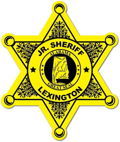 6pt. Sheriff Star Stickers (Item #208)