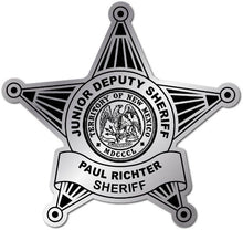 Load image into Gallery viewer, Junior Deputy Sheriff Star Stickers (Item #211)
