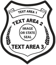 Load image into Gallery viewer, State Police Badge Stickers (Item #604)
