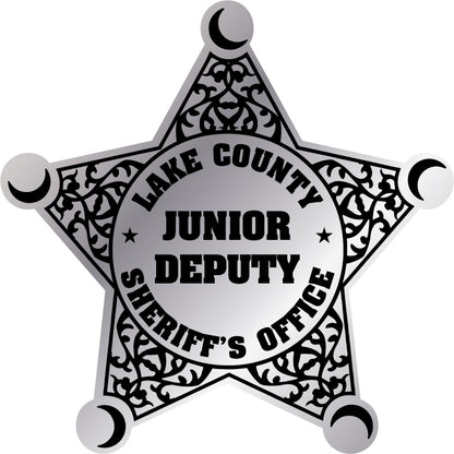 Jr Deputy Sheriff Office Badge Silver