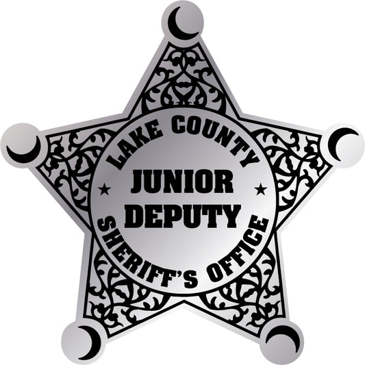 Jr Deputy Sheriff Office Badge Silver