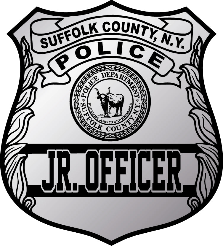 Suffolk County, N.Y. police badge for a junior officer