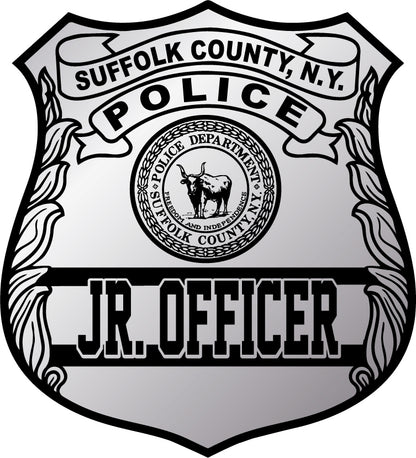 Suffolk County, N.Y. police badge for a junior officer