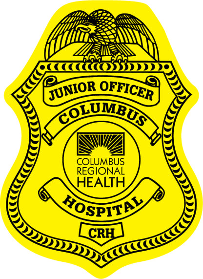 Hospital Security Badge with Junior Officer 