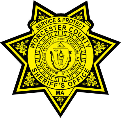 Yellow Sheriff Star Junior Sheriff Sticker