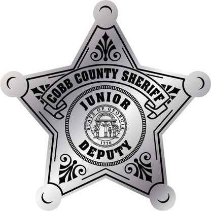 Junior Officer Deputy Badge Silver Custom Jr. (Item #202)